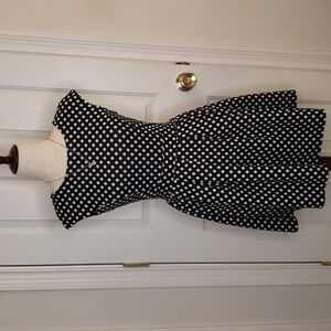 Windsor Black & White Polka Dot Dress